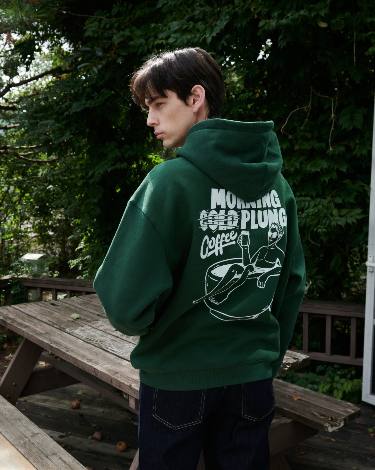 Morning Cold Plunge Coffee Hoodie